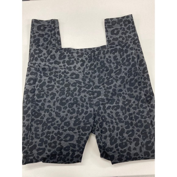 LOFT Pants - Cheetah Print Pants LOFT black grey leggings